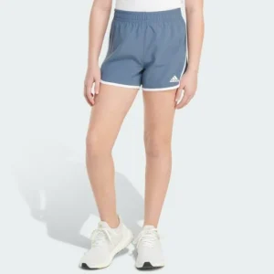 Kids adidas Elastic Waistband Woven Shorts with Binding