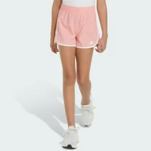 Kids adidas Elastic Waistband Woven Shorts with Binding
