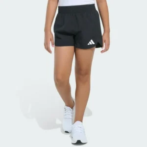 Kids adidas Elastic Waistband Woven Shorts with Binding