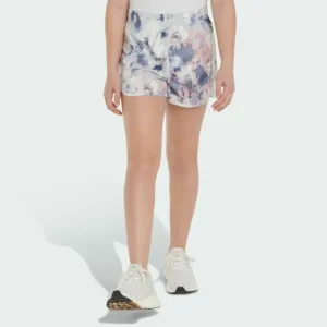 Kids adidas Elastic Waistband Printed Woven Shorts with Binding