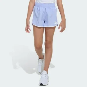 Kids adidas Elastic Waistband Woven Shorts with Binding