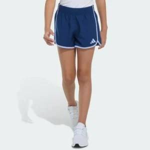 Kids adidas Elastic Waistband Woven Shorts with Binding