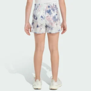 Kids adidas Elastic Waistband Printed Woven Shorts with Binding