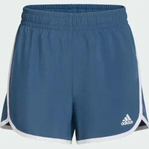 Kids adidas Elastic Waistband Woven Shorts with Binding