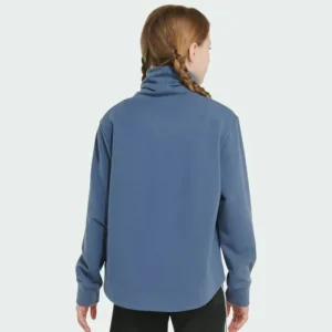 Kids adidas Long Sleeve Mock Neck Pullover Sweatshirt
