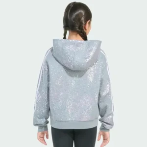 Kids adidas Long Sleeve Printed Loose Fit Pullover Hoodie