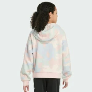 Kids adidas Long Sleeve Printed Loose Fit Pullover Hoodie