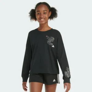 Kids adidas Long Sleeve Waist Crewneck Tee