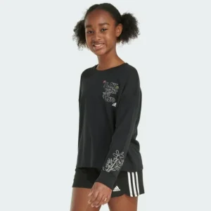 Kids adidas Long Sleeve Waist Crewneck Tee