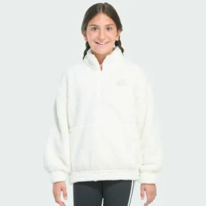 Kids adidas Mock Fleece Pullover