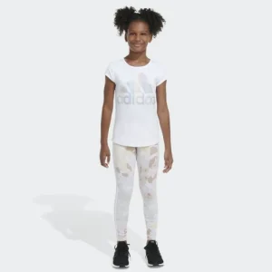 Kids adidas All Over Print 7/8 Cotton Tight