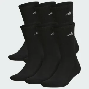 adidas Athletic Cushioned Crew Socks 6 Pairs