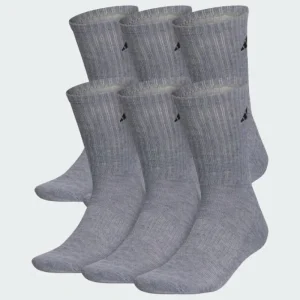 adidas Athletic Cushioned Crew Socks 6 Pairs XL