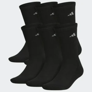 adidas Athletic Cushioned Crew Socks 6 Pairs