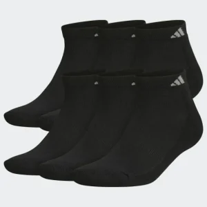 adidas Athletic Cushioned Low-Cut Socks 6 Pairs