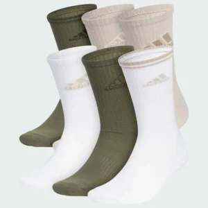 adidas Athletic Cushioned Mixed 2.0 6-Pack Crew Socks