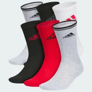 adidas Athletic Cushioned Mixed 2.0 6-Pack Crew Socks