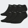 adidas Athletic Cushioned No-Show Socks 6 Pairs