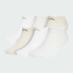 adidas Athletic Cushioned No-Show Socks 6 Pack