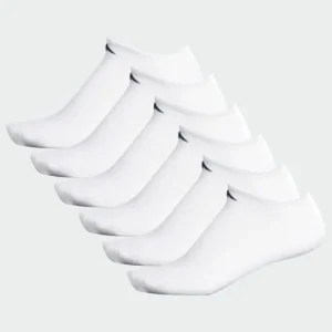 adidas Athletic Cushioned No-Show Socks 6 Pairs XL