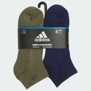 adidas Athletic Cushioned 6-Pack Low-Cut Socks