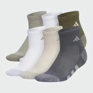 Kids adidas Athletic Cushioned 6-Pack Quarter Socks Kids
