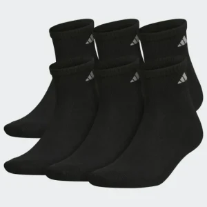 adidas Athletic Cushioned Quarter Socks 6 Pairs