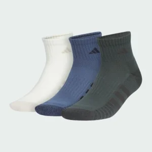 adidas Cushioned 3.0 Color 3-Pack Quarter Socks