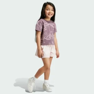 Kids adidas Disney Minnie and Daisy Tee Set