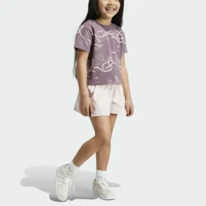 Kids adidas Disney Minnie and Daisy Tee Set