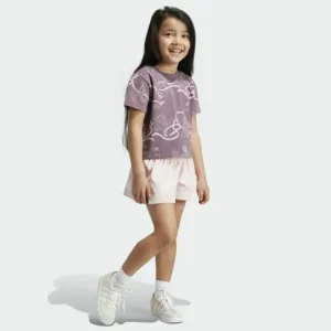 Kids adidas Disney Minnie and Daisy Tee Set