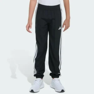 Kids adidas Elastic Waistband Woven 3-Stripes Jogger Pants