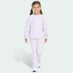 Kids adidas Long Sleeve Crewneck Velour Set Kids