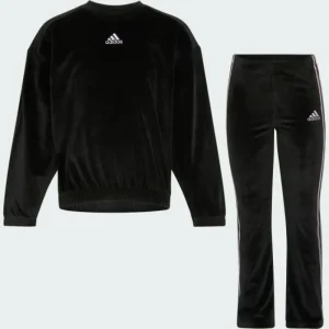 Kids adidas Long Sleeve Crewneck Velour Set Kids
