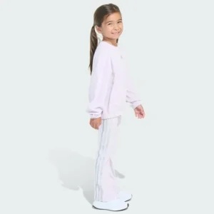Kids adidas Long Sleeve Crewneck Velour Set Kids