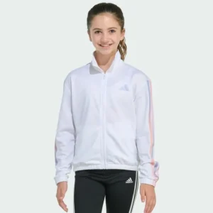 Kids adidas Long Sleeve 3-Stripes Printed Track Jacket