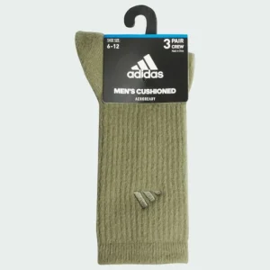 adidas Men's Cushioned Comfort 3-Pack Crew Socks