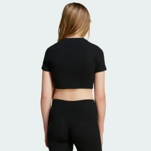 Kids adidas Ribbed Crop Tee Kids