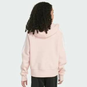 Kids adidas 3-Stripes Hooded Fleece Jacket