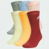 adidas Trefoil Crew Socks 6 Pairs