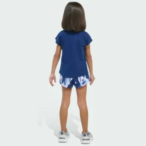 Kids adidas Two-Piece Cap Sleeve Tee and Woven Shorts Set