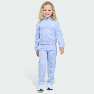 Kids adidas Two-Piece Long Sleeve Printed 3-Stripes Fashion Tricot Jacket Set