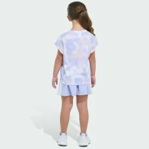 Kids adidas Two-Piece Printed Sleeveless Box Tee and French Terry Skort Set